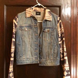 BDG Urban Renewal Pendleton Style Jean Jacket
